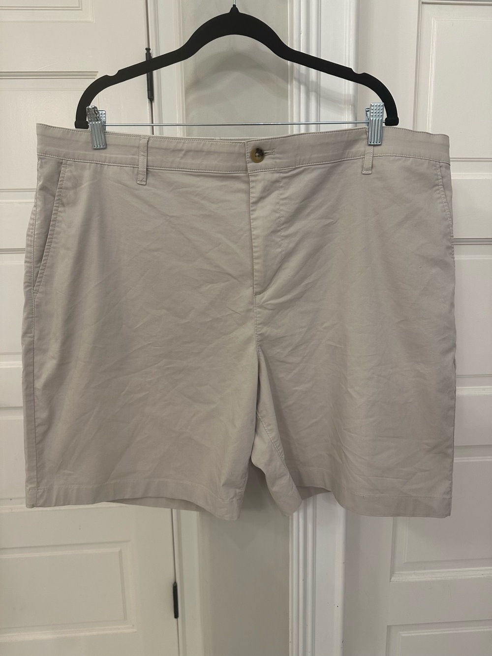 Faherty Reserve Shorts Mens 42 Khaki Stretch Chino Coolmax 9” Casual Summer